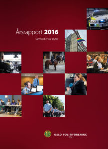 forsiden på årsrapporten for 2016